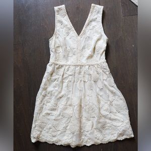 COPY - Altar’d State White/Ivory Lace Embroidered Dress (M)